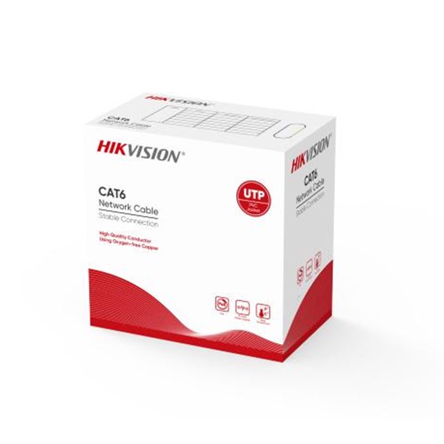 HikVision CAT6 U/UTP Network Cable (Solid Copper, 0.515mm) (DS-1LN6UTC0)