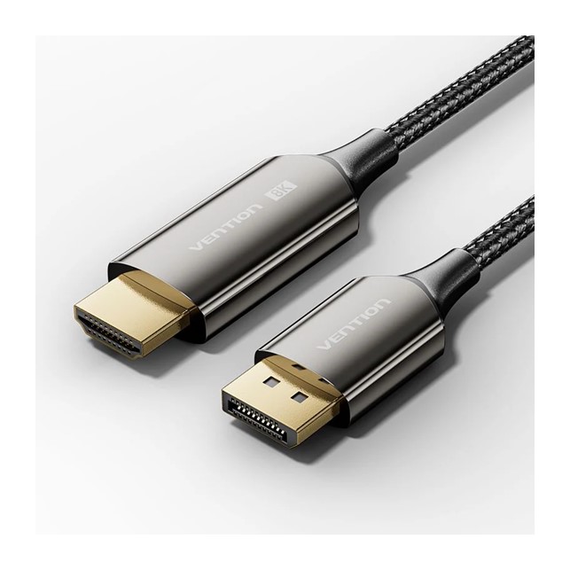 Vention Cotton Braided DP Male to HDMI Female 8K Converter 0.25M (HFNBC)